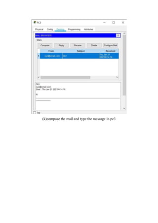 (k)compose the mail and type the message in pc3
 