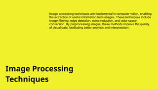 Advanced Computer Vision.pptx ppot on the advace computer visino | PPTX