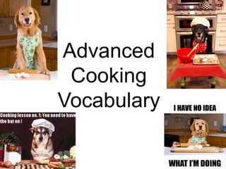 Advanced Cooking Verbs | PPTX