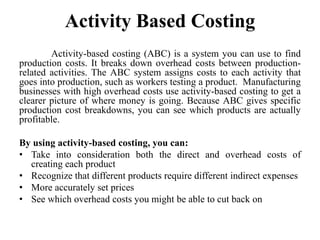 Advanced Cost Accountancy (Techniques of Costing) | PPTX