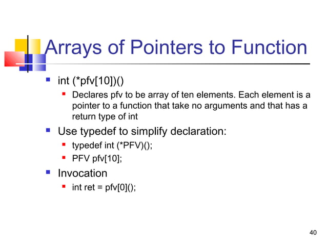 Advanced C programming | PPT