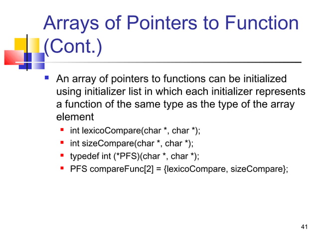 Advanced C programming | PPT