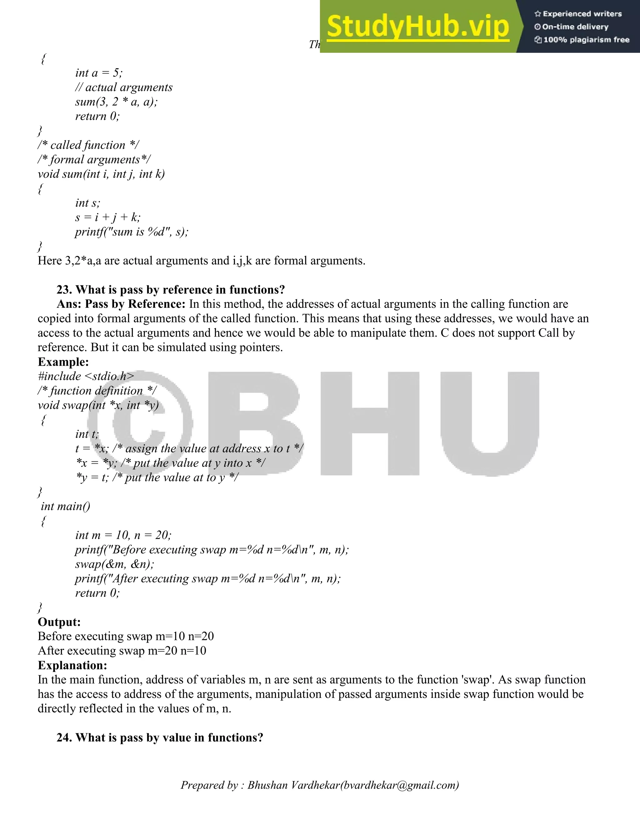 Advanced C Programming Notes | PDF