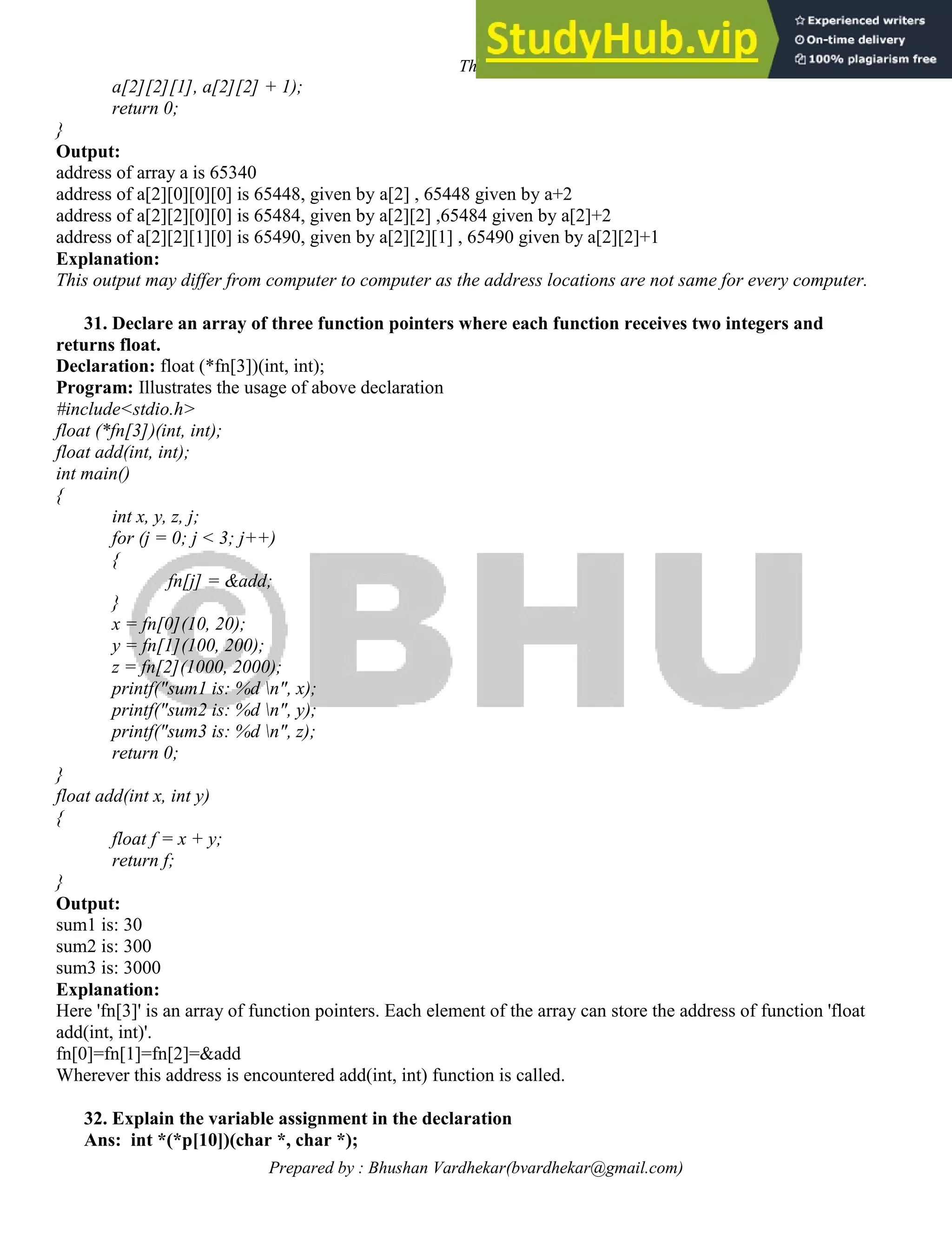 Advanced C Programming Notes | PDF