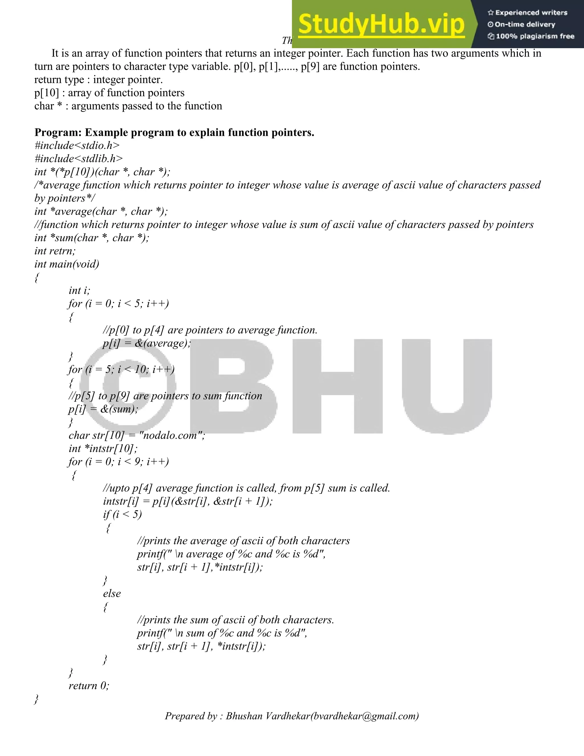 Advanced C Programming Notes | PDF