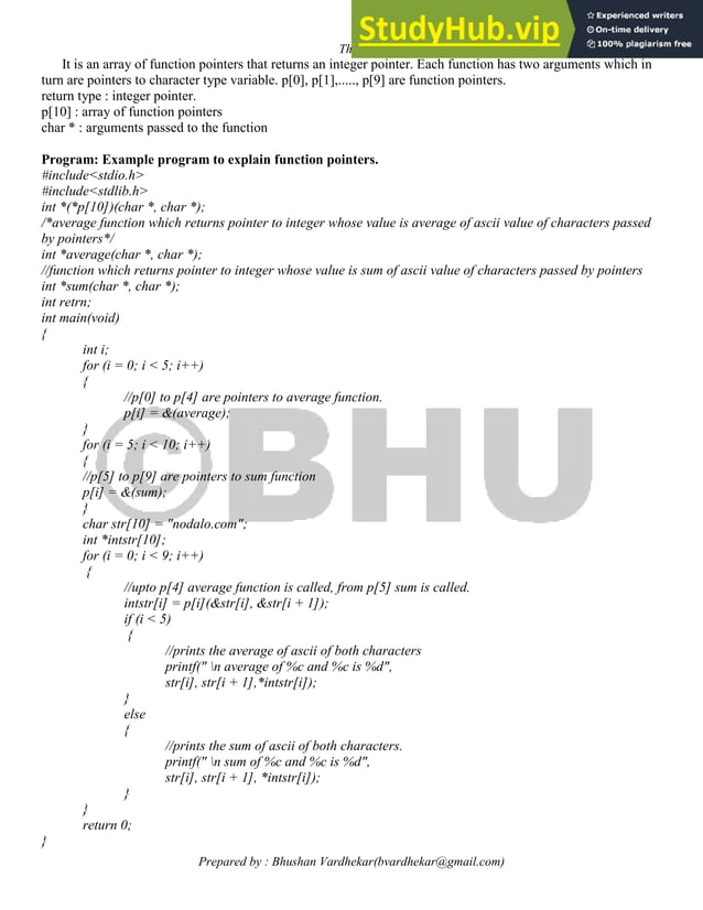 Advanced C Programming Notes | PDF