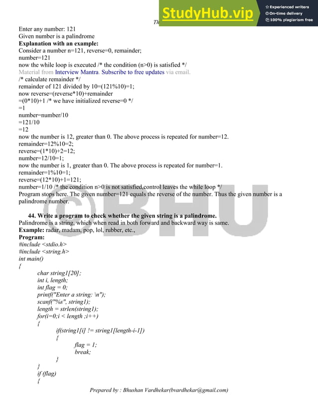 Advanced C Programming Notes | PDF