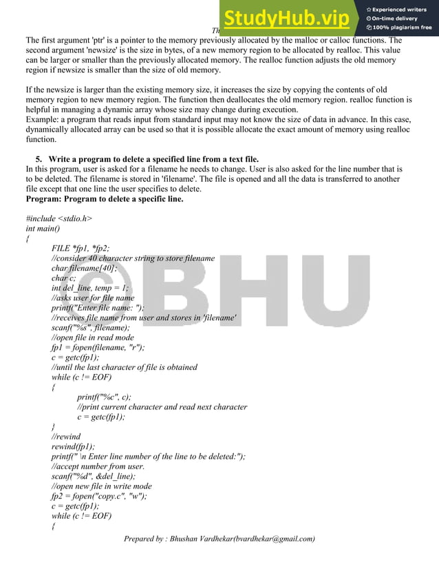 Advanced C Programming Notes | PDF