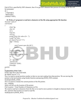 Advanced C Programming Notes | PDF