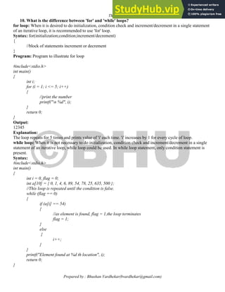 Advanced C Programming Notes | PDF