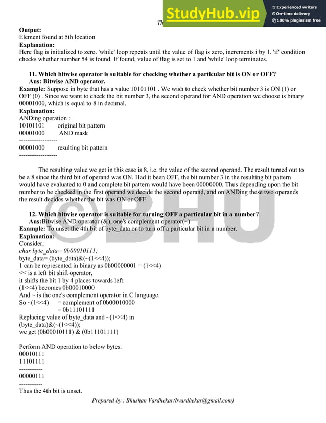 Advanced C Programming Notes | PDF