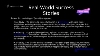 Advanced Crypto Token Development Solutions Pptx Technology Industry