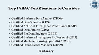Advanced Data Analytics Certifications | IABAC | PDF