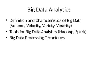 Advanced Data Analytics Techniquess Pptx