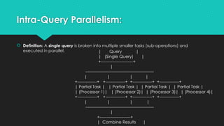 Advanced Database Management(Intra and inter parallelism query).pptx