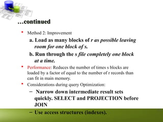 Advanced Database System Chapter Two Query processing and Optimization.pptx