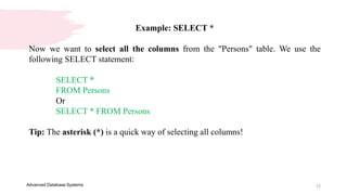 Advanced Database Systems - Presentation 2.pptx