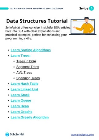 Advanced Data Structures And Algorithms Roadmap By ScholarHat PDF | PDF