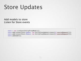 Advanced Data Widgets