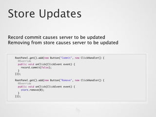 Advanced Data Widgets