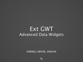 Advanced Data Widgets