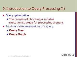 Query Management Process In Database Advanced Database Management System in Mtech | PPTX