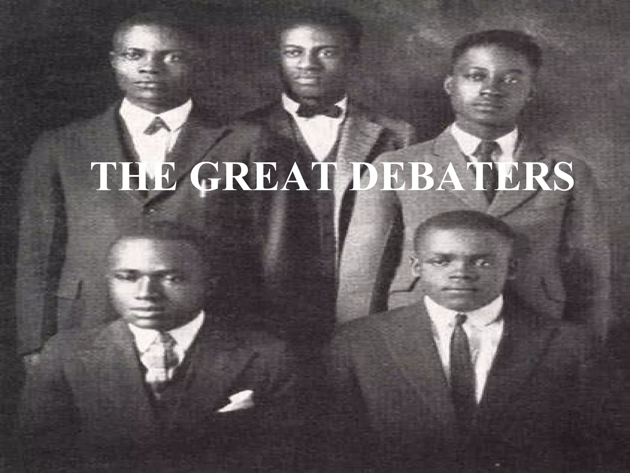 THE GREAT DEBATERS 