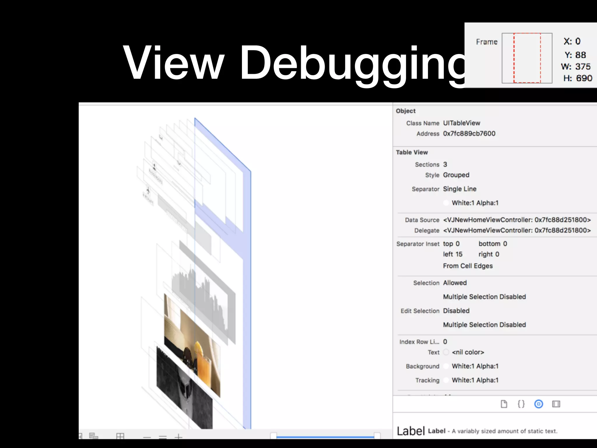 View Debugging
 