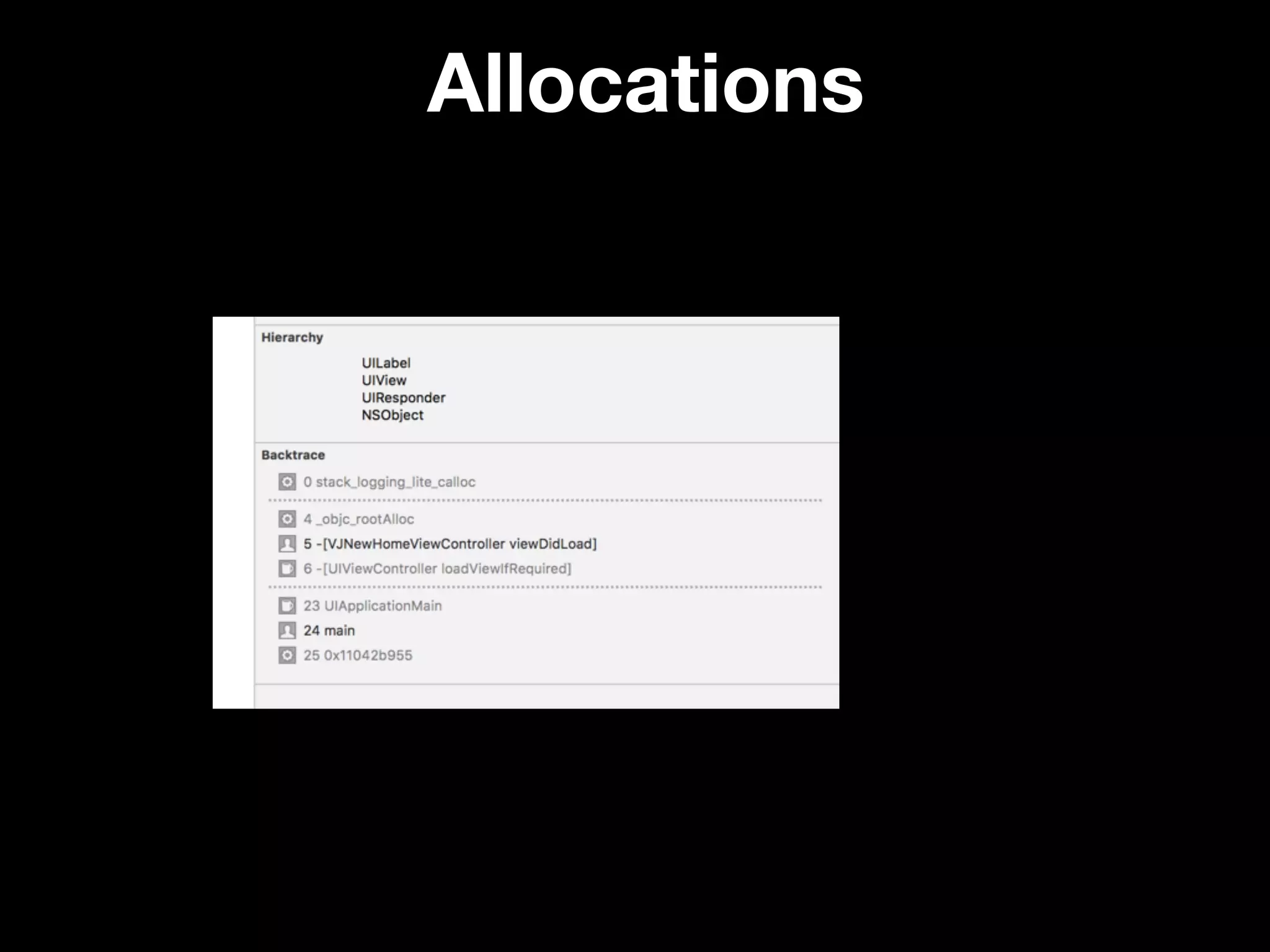 Allocations
 