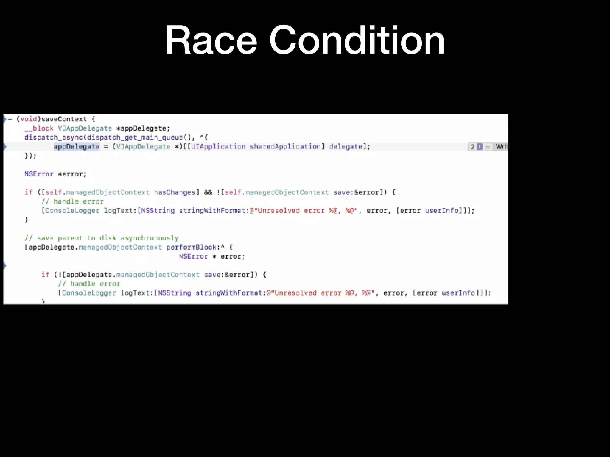 Race Condition
 