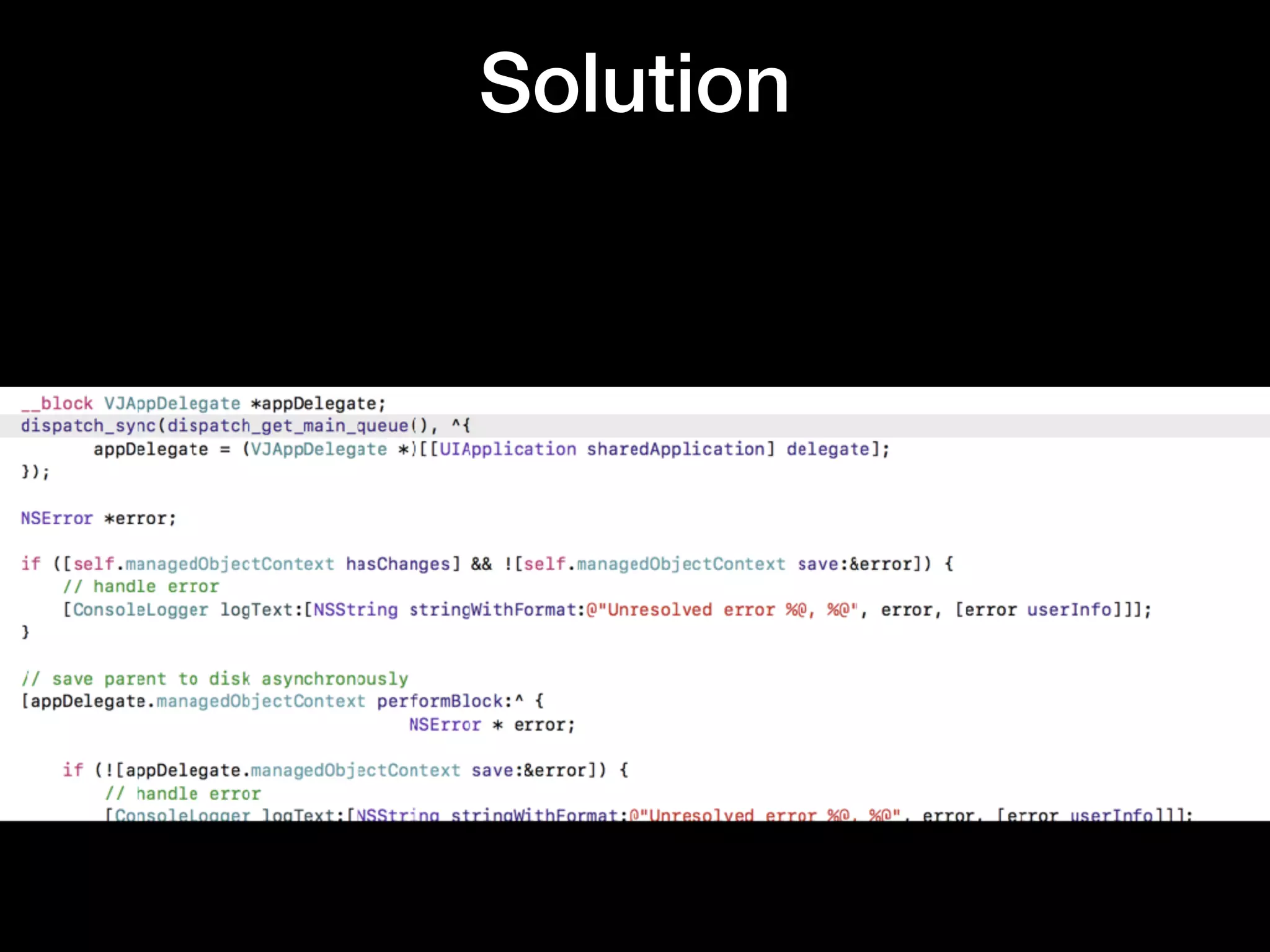 Solution
 