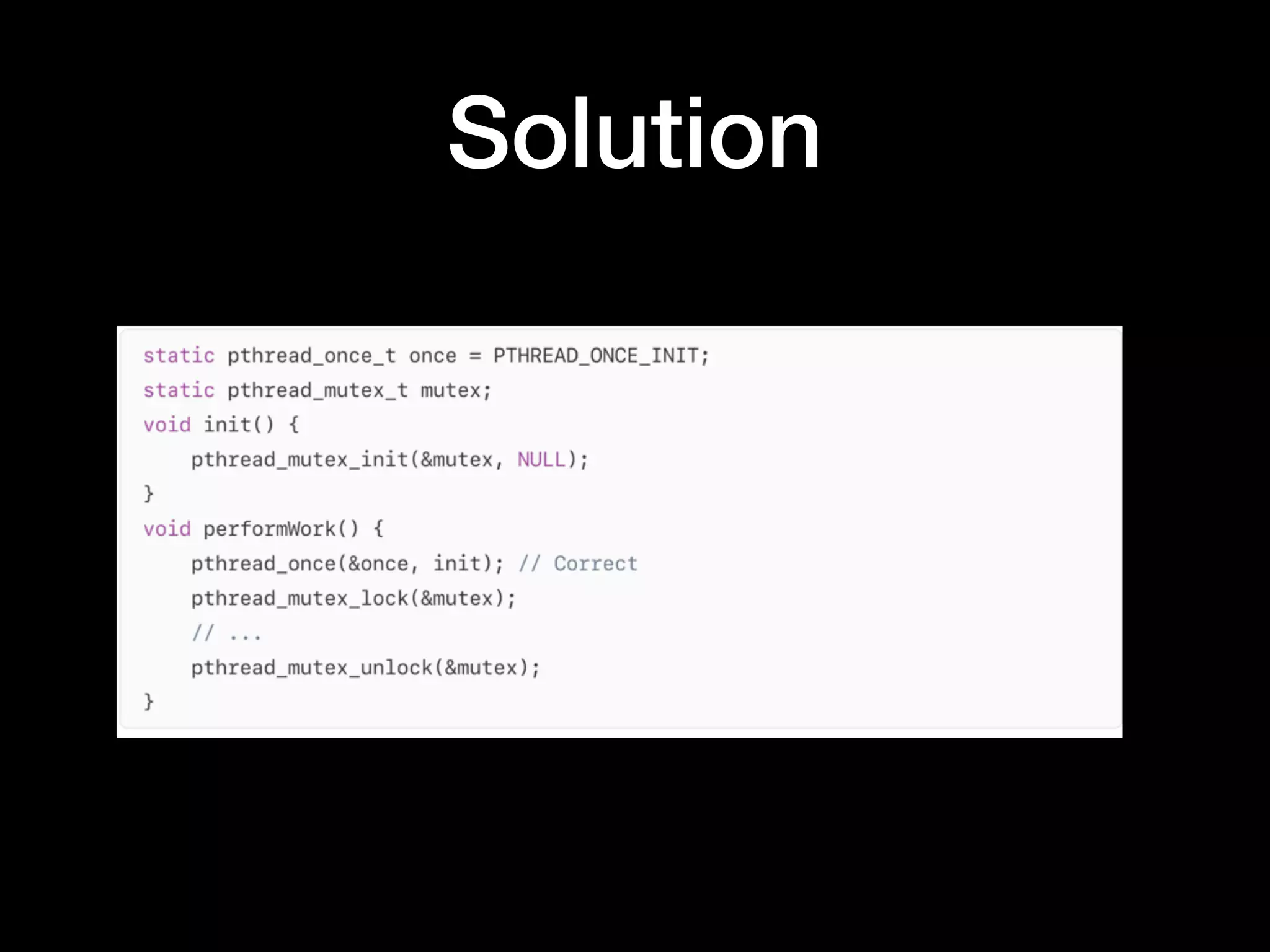 Solution
 