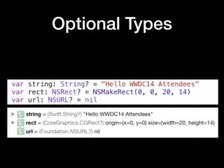 Optional Types
 
