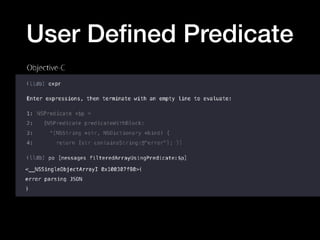 User Deﬁned Predicate
 