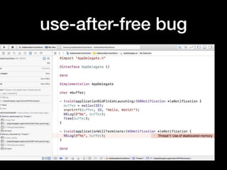 use-after-free bug
 