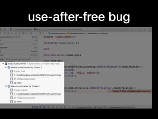 use-after-free bug
 