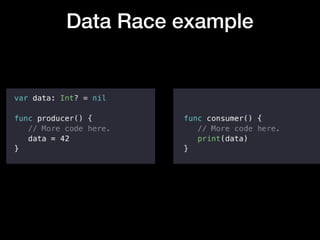 Data Race example
 