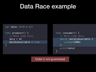 Data Race example
 