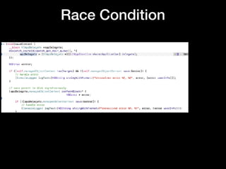 Race Condition
 