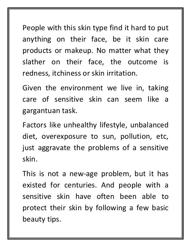 Advanced Dermatology Reviews - 7 Beauty Tips for Sensitive Skin