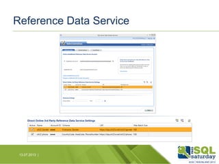 Reference Data Service

13.07.2013 |

 