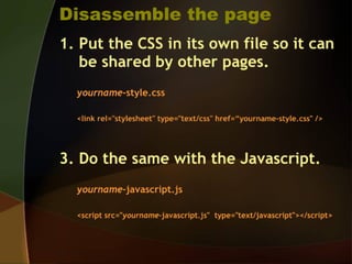 Advanced dreamweaver
