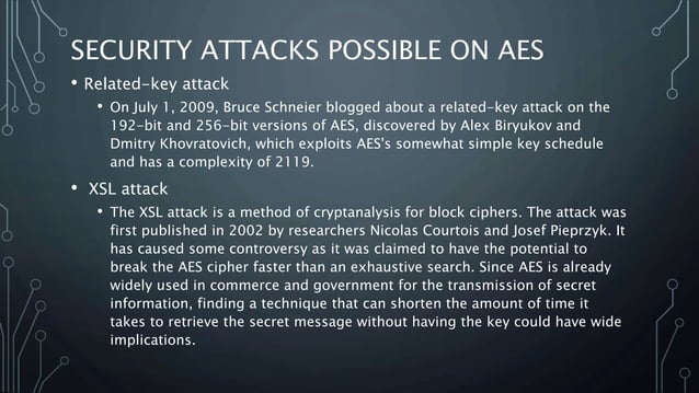 Advanced encryption standard (aes) | PPTX