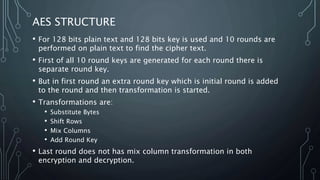 Advanced encryption standard (aes) | PPTX