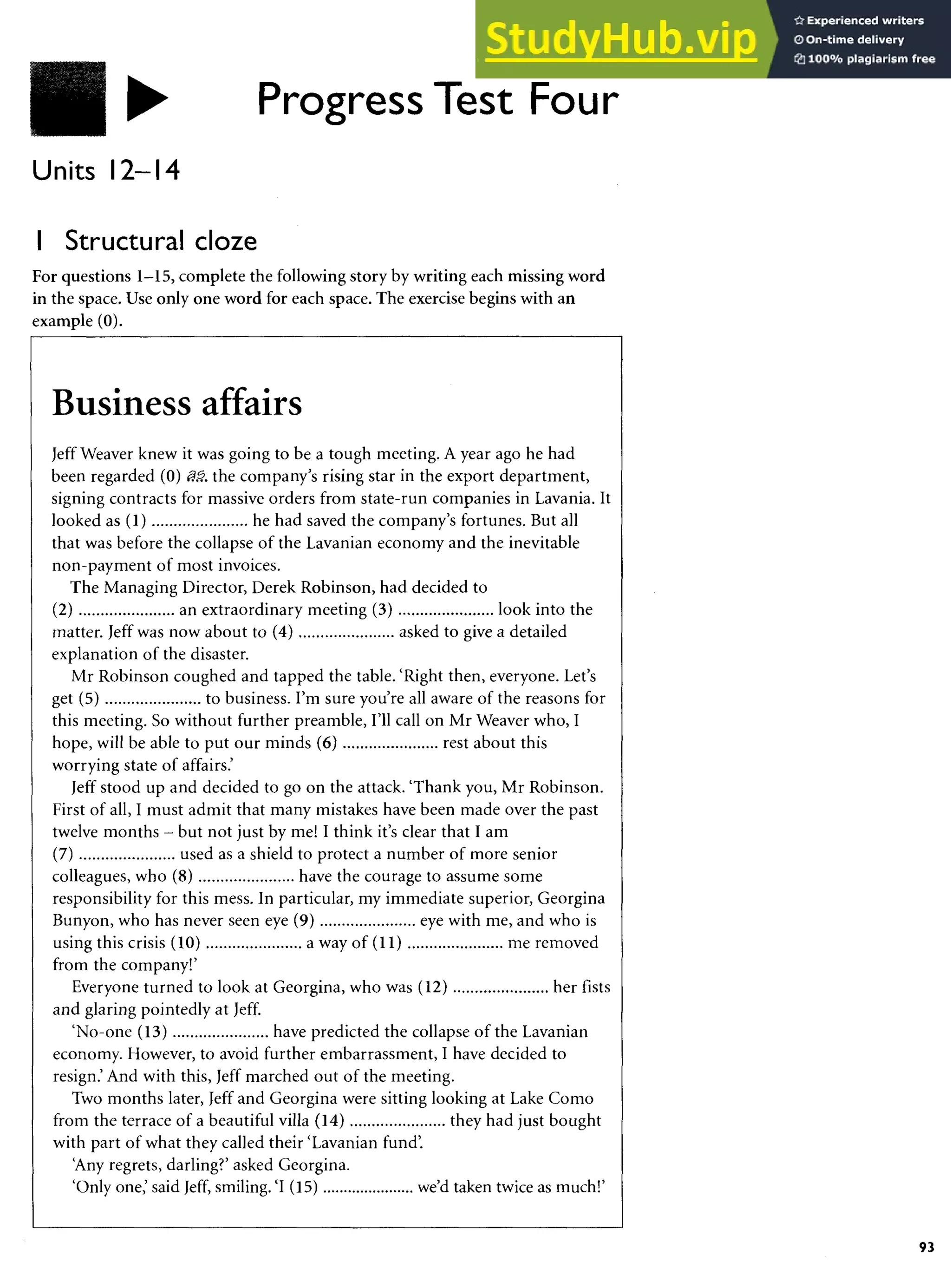 Advanced English C.A.E. Grammar Practice.Pdf