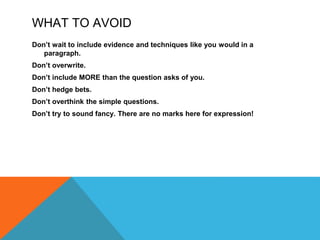 HSC Advanced English Overview- Paper 1 and 2 | PPTX