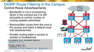 Routed Access Advanced enterprise campus design. routed access (2015 milan) | PDF