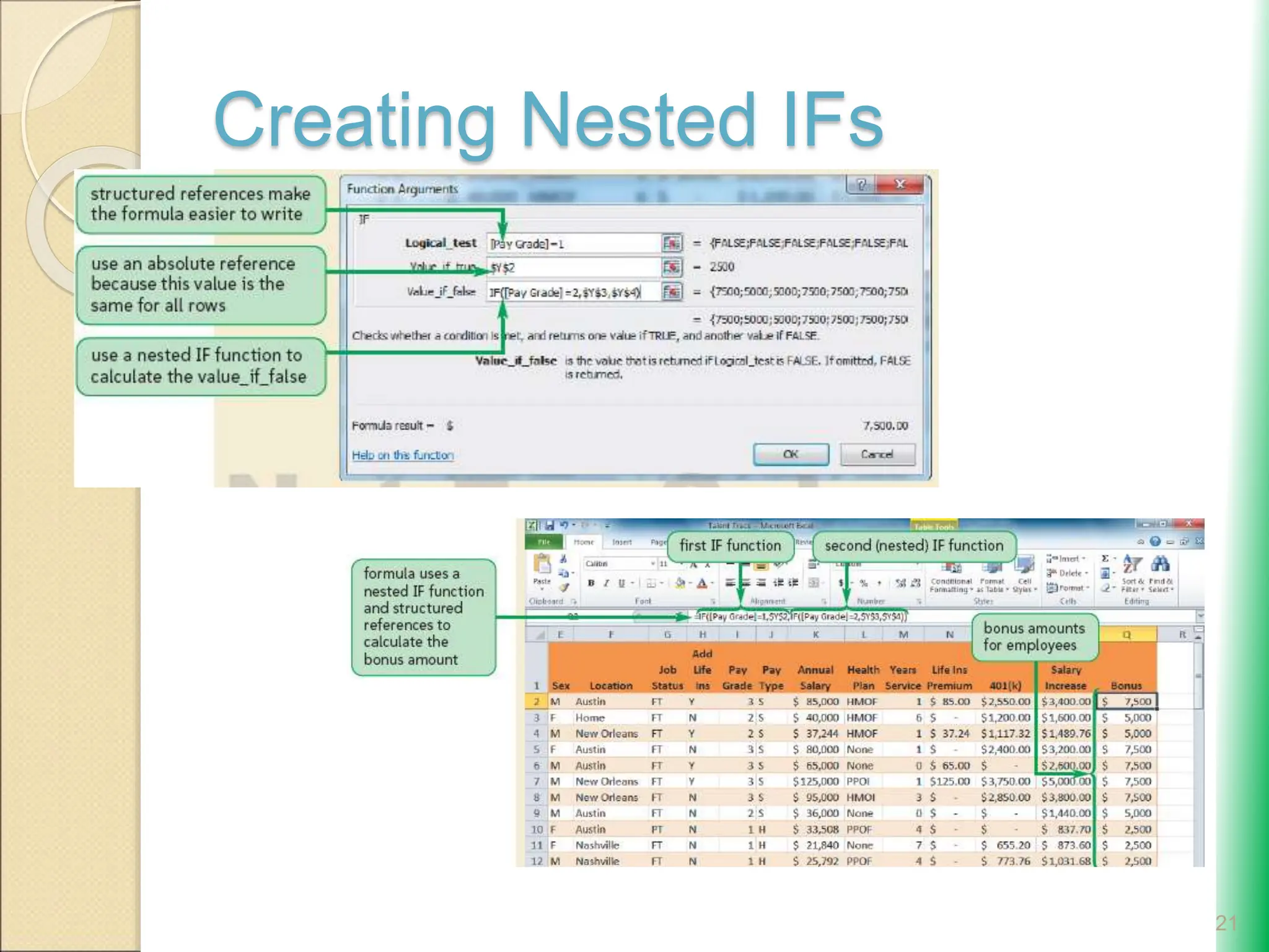 Creating Nested IFs
21
 