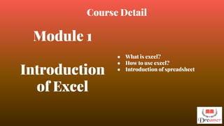 Advanced excel course training in faridabad - Excel Institute Course ...
