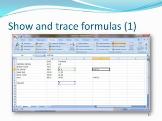 Show and trace formulas (1)




                              11
 